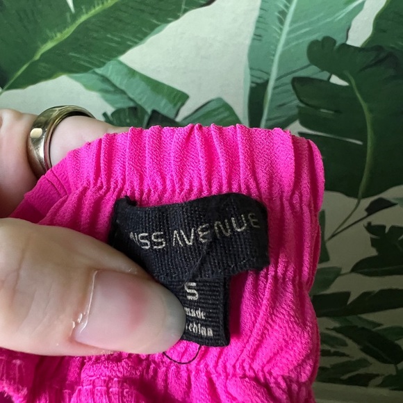 Miss Avenue Womens Pink Palazzo Pants Wide Leg Pants Hot Pink Small - Picture 9 of 9